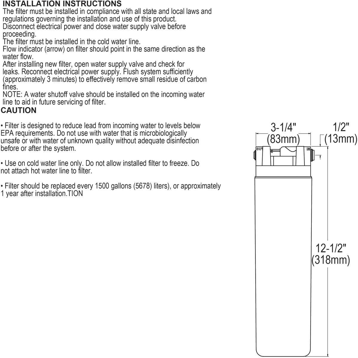 Halsey Taylor Lead Reduction Filter Kit 
