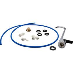 Single Handle Metering Handle Water Filter Faucet in Polished Chrome with Bright Polished Stainless Steel