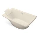 72 x 36 in. Acrylic Freestanding Rectangle Bathtub with Center Drain in Almond