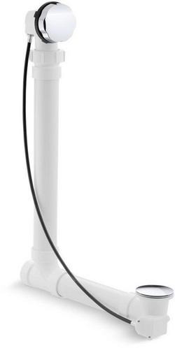 21 in. Metal Cable Drain in Polished Chrome