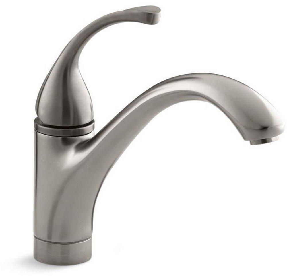 KOHLER Vibrant&reg; Stainless Single Handle Kitchen Faucet 
