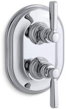 KOHLER Polished Chrome Two Handle Shower Faucet Trim Only 