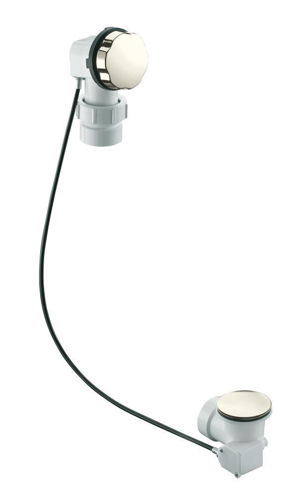 KOHLER Vibrant Polished Nickel 21 in. Metal Cable Drain 