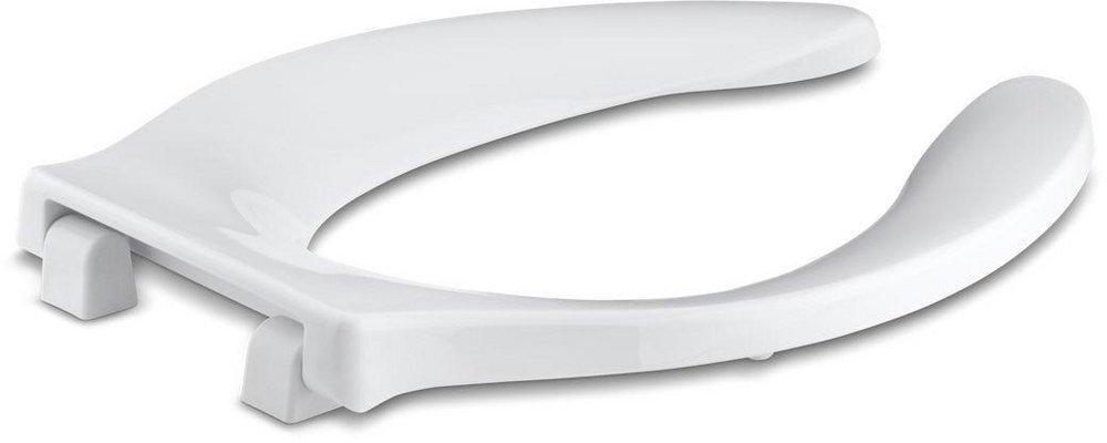 KOHLER White Elongated Open Front Toilet Seat 