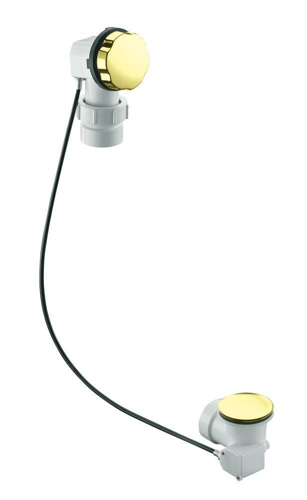 KOHLER Vibrant&reg; French Gold 21 in. Metal Cable Drain 