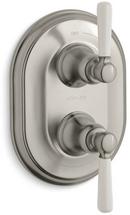 Stacked Valve Trim with Single Lever Handle in Vibrant Brushed Nickel