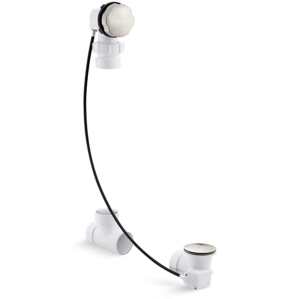 KOHLER Vibrant Brushed Nickel Bath Drain (Less PVC Tube) 