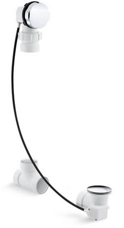 21 in. Metal Cable Drain in Polished Chrome