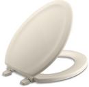 Elongated Closed Front Toilet Seat with Cover in Almond
