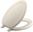 KOHLER Almond Elongated Closed Front with Cover Toilet Seat 