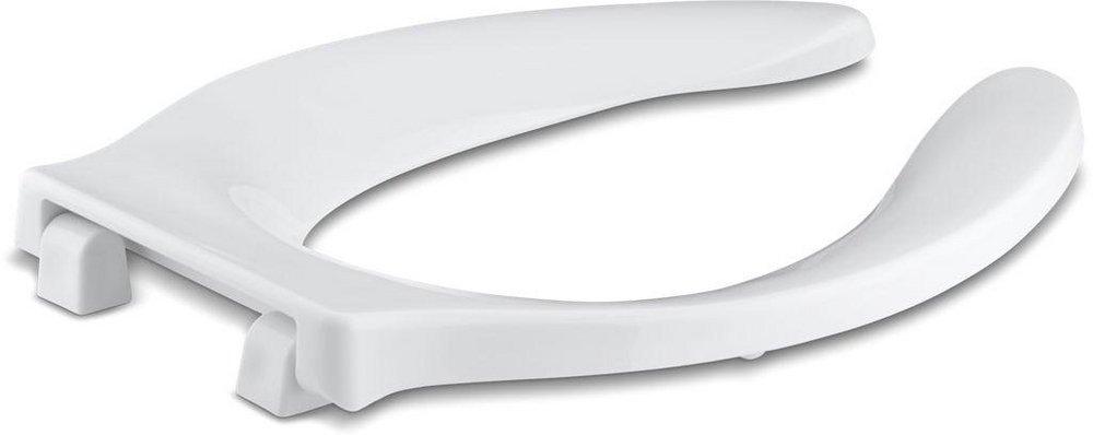 KOHLER White Elongated Open Front Toilet Seat 
