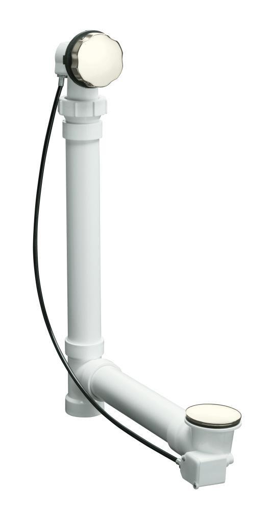 KOHLER Vibrant&reg; Polished Nickel 21 in. Metal Cable Drain 