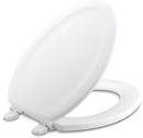 Elongated Closed Front with Cover Toilet Seat in White