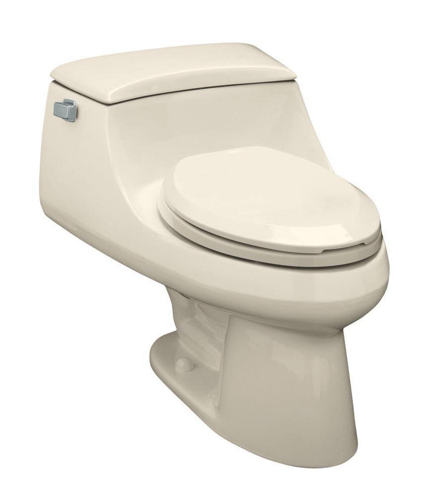KOHLER Almond 1.6 gpf Elongated Toilet 