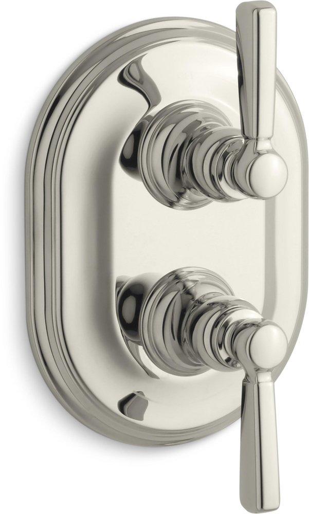 KOHLER Vibrant&reg; Polished Nickel Two Handle Shower Faucet Trim Only 