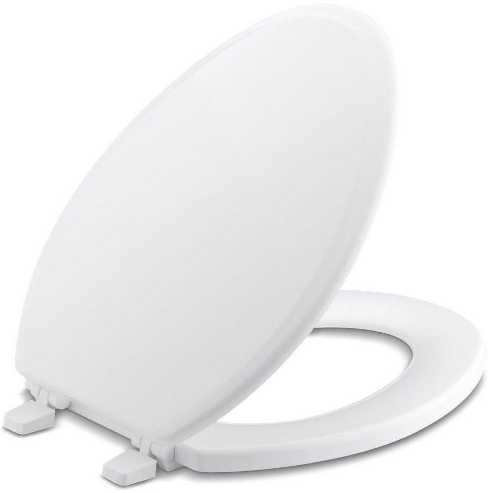 KOHLER White Elongated Closed Front with Cover 