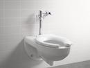 KOHLER White Plastic Elongated Open Front Less Cover Toilet Seat 