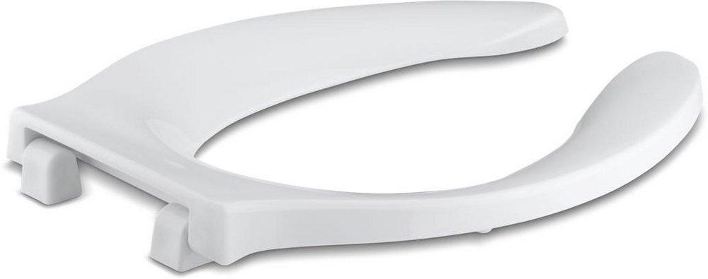 KOHLER White Elongated Open Front Toilet Seat 