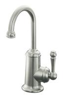 1-Hole Beverage Faucet with Aquifer and Single Lever Handle in Vibrant Stainless