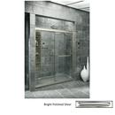 70-5/16 x 59-63/100 in. Frameless Sliding Shower Door in Bright Polished Silver