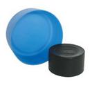 6 in. Black Low-Density Polyethylene Pipe End Cap