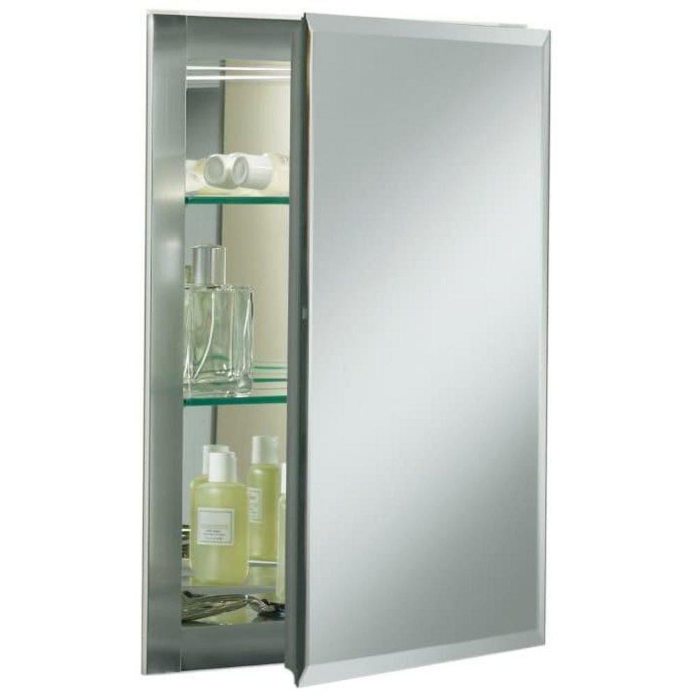 KOHLER Silver Aluminum Medicine Cabinet 20 in 
