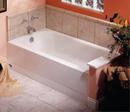60 x 30 in. Standard Outlet Bath Tub with Slip Resistant Floor and Right Hand Drain in Biscuit