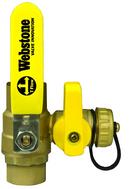 1/2 in. Forged Brass Full Port Copper 600# Ball Valve