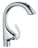 GROHE StarLight&reg; Polished Chrome Kitchen Faucet with Single Lever Handle 