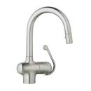 1.75 gpm Single Lever Handle Pull-Out Bar Faucet with Dual Spray in RealSteel