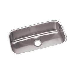 30-1/2 in. Undermount Stainless Steel Single Bowl Kitchen Sink in Radiant Satin