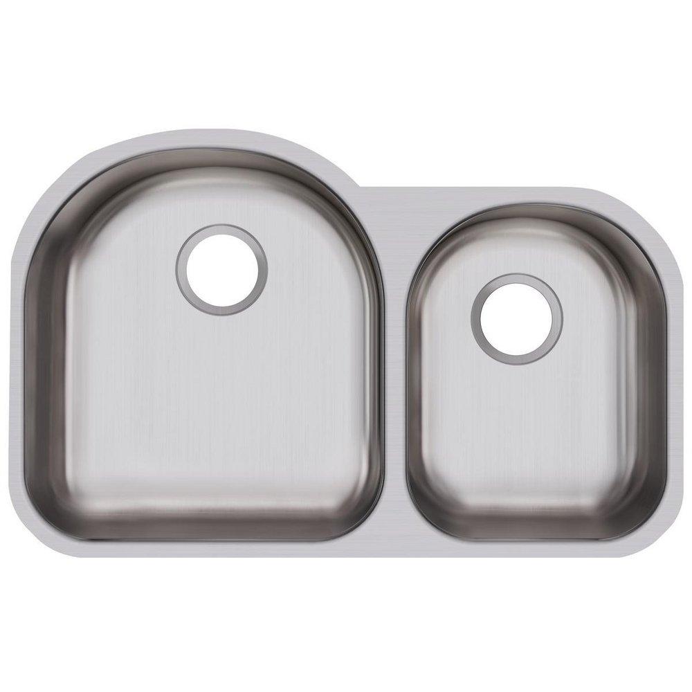 Dayton Satin Double Bowl Undercounter Stainless Steel Kitchen Sink 