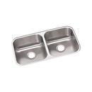 31-3/4 x 18-1/4 in. No Hole Stainless Steel Double Bowl Undermount Kitchen Sink in Radiant Satin