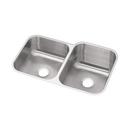 Dayton Radiant Satin 31-3/4 x 20-1/2 in. No Hole Stainless Steel Double Bowl Undermount Kitchen Sink 