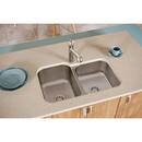 Dayton Radiant Satin 31-3/4 x 20-1/2 in. No Hole Stainless Steel Double Bowl Undermount Kitchen Sink 