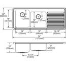 Dayton Radiant Satin 23-1/2 x 18-1/4 in. No Hole Stainless Steel Single Bowl Undermount Kitchen Sink 