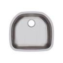 Dayton Satin 23-1/2 x 21-3-16 in. No Hole Stainless Steel Single Bowl Undermount Kitchen Sink 