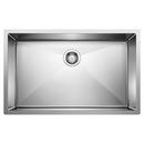 32 x 20 in. No Hole Stainless Steel Single Bowl Undermount Kitchen Sink in Satin Polished