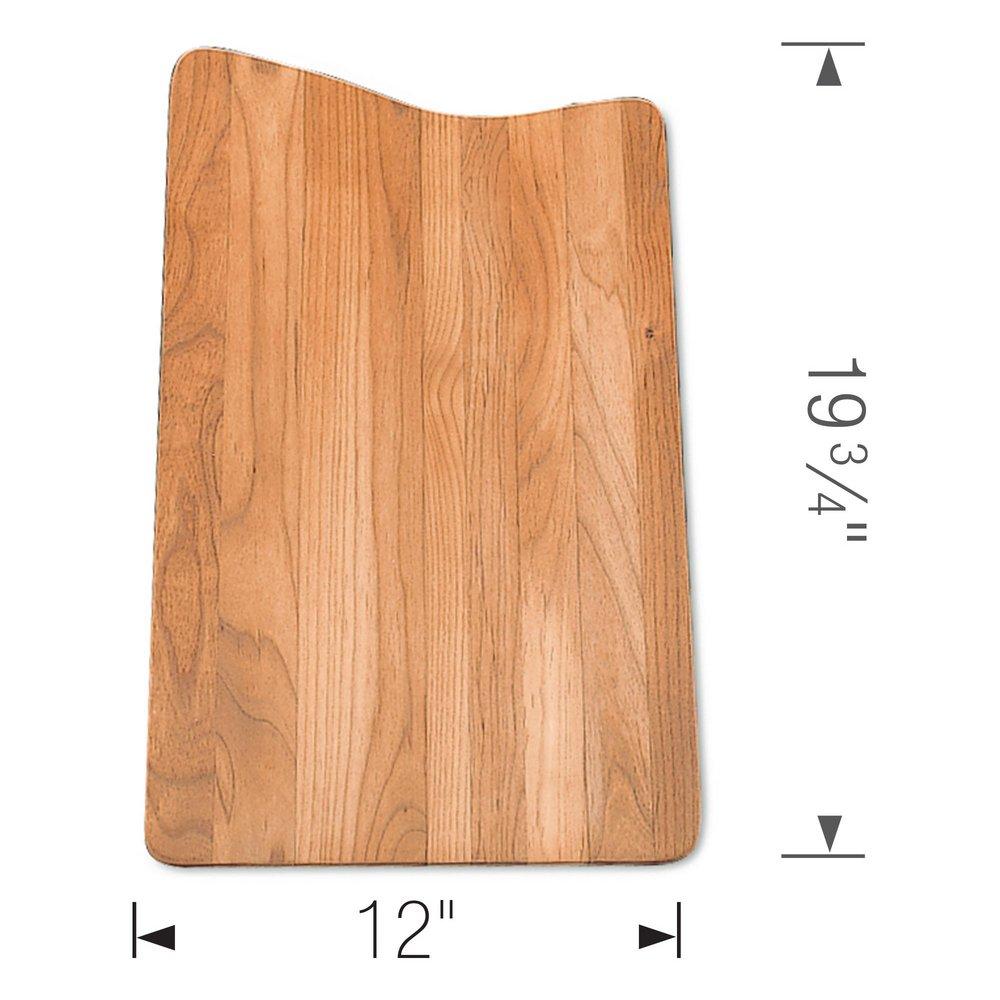 BLANCO Wood 19-3/4 x 12 in. Cutting Board with Rubber Feet 