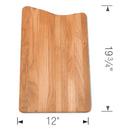 BLANCO Wood 19-3/4 x 12 in. Cutting Board with Rubber Feet 