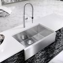 BLANCO Satin Polished 32 x 19-1/2 in. Stainless Steel Single Bowl Farmhouse Kitchen Sink 