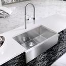 BLANCO Satin Polished 32 x 19-1/2 in. Stainless Steel Single Bowl Farmhouse Kitchen Sink 