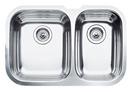 27-1/2 x 18-1/8 in. No Hole Stainless Steel Double Bowl Undermount Kitchen Sink in Satin Polished