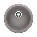 BLANCO Metallic Grey 17-11/16 x 17-11/16 in. Drop-in and Undermount Granite Bar Sink 