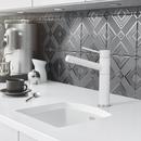 BLANCO White 15 x 15 in. 1 Hole Drop-in and Undermount Granite Bar Sink 