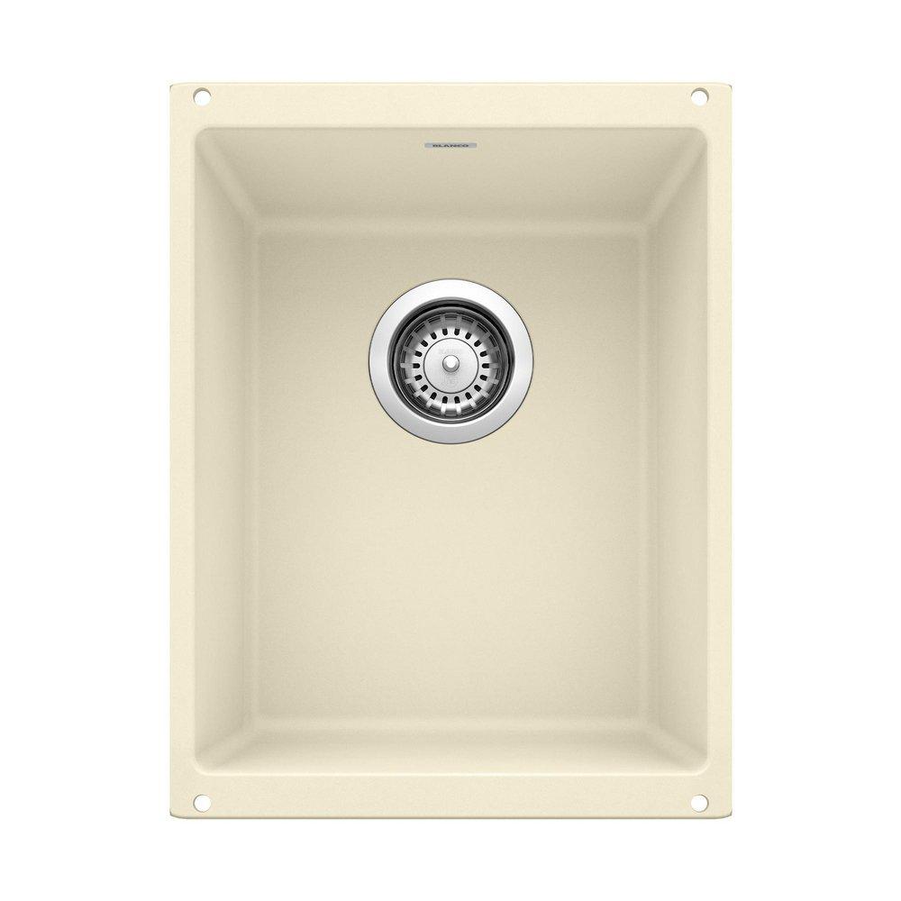 BLANCO Biscuit 13-39/50 x 18-11/100 in. No Hole Composite Single Bowl Undermount Kitchen Sink 