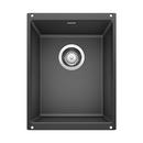 BLANCO Anthracite 13-39/50 x 18-11/100 in. No Hole Composite Single Bowl Undermount Kitchen Sink 