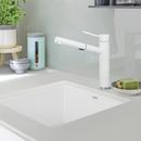BLANCO White 20-87/100 x 18-11/100 in. No Hole Composite Single Bowl Undermount Kitchen Sink 