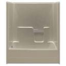 Aquarius Industries White 60 in. Fiberglass Reinforced Plastic Tub and Shower in White 