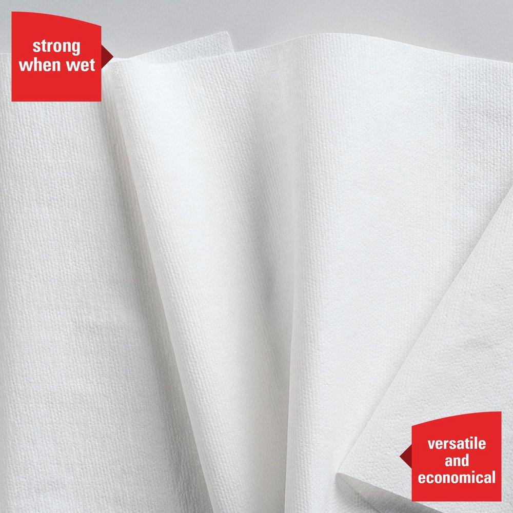 WypAll&reg; White 9-4/5 in. Jumbo Wipes Roll in White 
